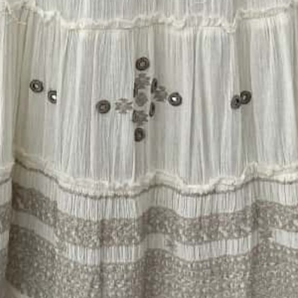 RALPH LAUREN Embellished Cream Maxi Skirt RRP$189 - Picture 7 of 8
